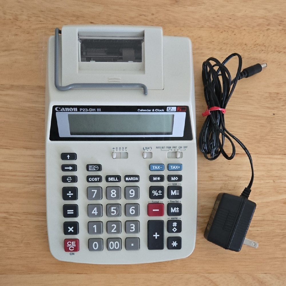 Canon P23-DH III Calculator - Black and White
